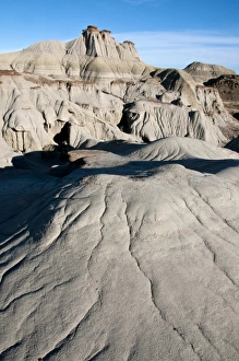 View of badlands habitat, Dinosaur Provincial Park, Alberta, Canada, october