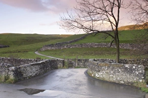 Dry Stone Prints: View of bridge, limestone walls