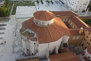 Religions Prints: View of Catholic church and Roman forum from above
