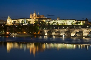 Central Europe Prints: View of Charles Bridge (Karluv Most)