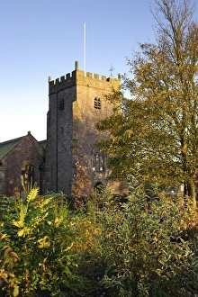 Sun Light Prints: View of church tower in evening sunlight