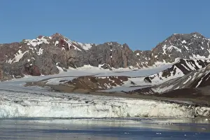 North Polar Prints: View of coastal glacier terminus, Fourteenth July Glacier, Spitsbergen, Svalbard