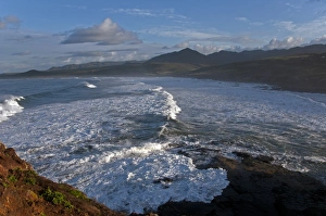 Mexican Prints: View of coastline, Almejas Bay, Baja California, Mexico, march