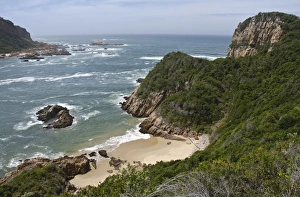 Cape Prints: View of coastline and cliffs, Featherbed Nature Reserve