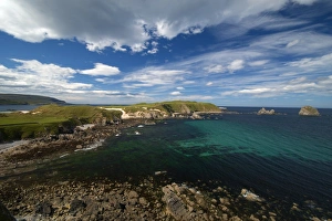 Sutherland Prints: View of coastline, Faraid Head, near Durness, Sutherland, Highlands, Scotland, july