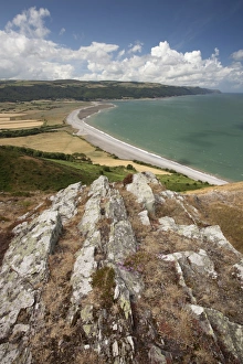 Shore Prints: View of coastline looking from coast path on Hurlstone Point