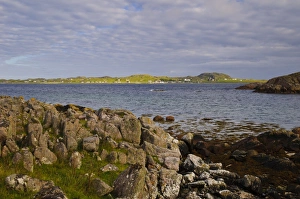 Sea Shores Prints: View of coastline, looking towards Iona