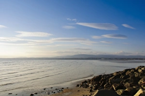 Dublin Bay Prints: View of coastline, looking towards Sandymount, Dublin Bay, Ireland, november