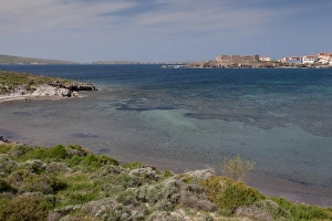 Lesbos Prints: View of coastline, Sigri (Sikri), West Lesvos, Greece, march