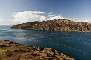 Dangerous Prints: View of coastline with whirlpools in narrow strait