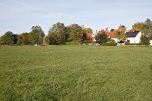 View of commonland reserve, Mellis Common, Mellis, Suffolk, England, october