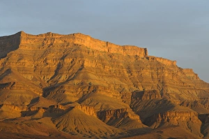 Moroccan Prints: View of desert mountains, Sahara, Morocco, january