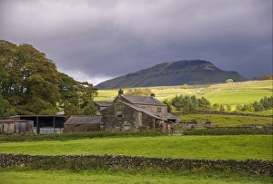 Dry Stone Prints: View of drystone walls, pasture and farmhouse