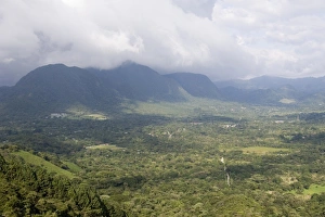 View of extinct volcanic crater, El Valle, Panama