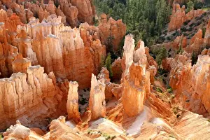 Erosion Prints: View of hoodoos and cliffs at dawn