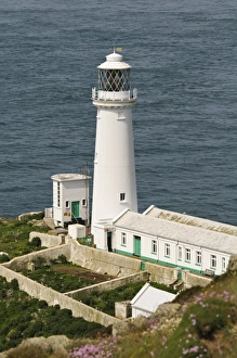 Cliff Prints: View of lighthouse, South Stack Lighthouse