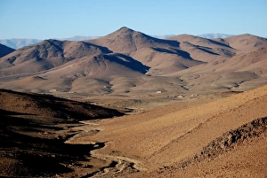 Desert Prints: View of mountainous desert landscape