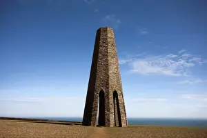 Historic Prints: View of navigation aid on clifftop