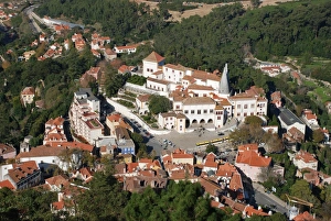 Palace Prints: View of palace and centre of town