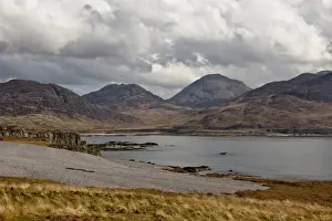 Peak Prints: View of raised beach and sea loch