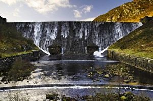 Supply Prints: View of reservoir dam and overflow