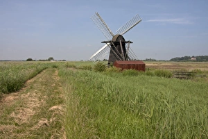 Drainage Prints: View of restored windpump in wetland habitat