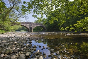 Landscape Prints: View of river and bridge, Doeford Bridge