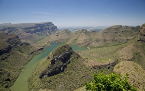 Landscape Prints: View of river canyon, Blyde River Canyon