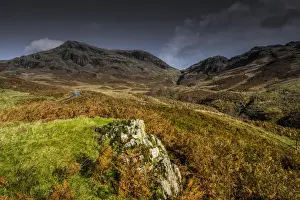 Moorland Prints: View of road snaking towards upland pass
