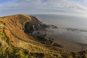 Cliff Prints: View of rocky coastline, cliffs and sea