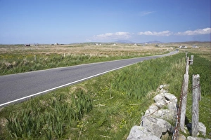 Roadsides Prints: View of rural road, South Uist, Outer Hebrides, Scotland