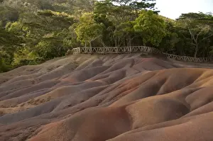 Earth Prints: View of sand dunes comprising of different coloured sands