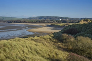 Shore Prints: View of sand dunes and estuary