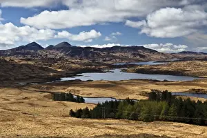 Landscape Prints: View of sea loch and mountain peaks