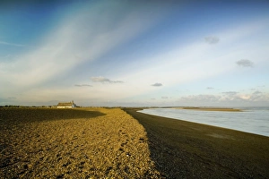 Shingle Prints: View of shingle beach, Shingle Street, Suffolk, England, march