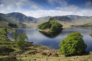 Reservoirs Prints: View of upland reservoir, Haweswater Reservoir