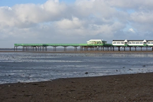 Piers Prints: View of Victorian pier at seaside resort