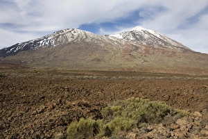 Volcano Prints: View of volcanic landscape of dormant volcano