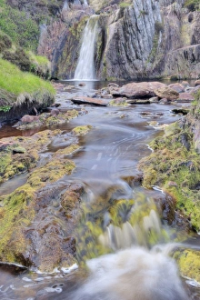 Burn Prints: View of waterfall, Burn of Lunklet Waterfall