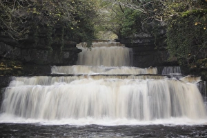 Wensleydale Prints: View of waterfall and pool, Cotter Force