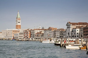Religions Prints: View across waterfront towards palace and cathedral belltower