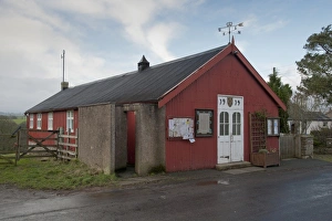 Communities Prints: Village hall, Kings Meaburn Village Institute, Cumbria, England, january