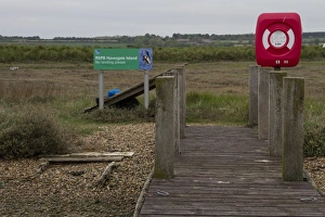 Jetty Prints: The visitors landing stage on Havergate Island Suffolk