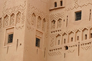 Window Prints: Walls of ancient kasbah building, Taourirt, Ouarzazate, Morocco, january