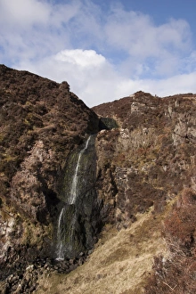 Loch Prints: Waterfall below Loch a Bhaile - Mhargaidh on the Ardfin Estate, Isle of Jura, Scotland