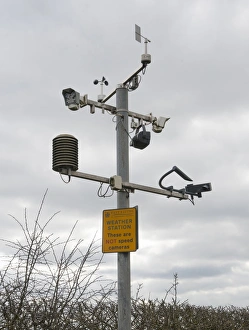 Speed Prints: Weather station with These are not speed cameras sign