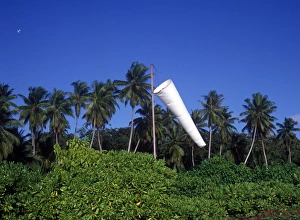Winds Prints: Wind Windsock on Frigate Island, Seychelles