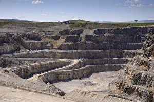 Quarry Prints: Working limestone quarry, Coldstones Quarry