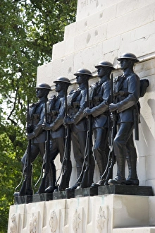 Sculptures Prints: World War One war memorial, Guards Memorial