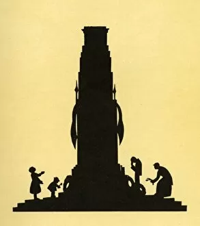The Cenotaph in silhouette